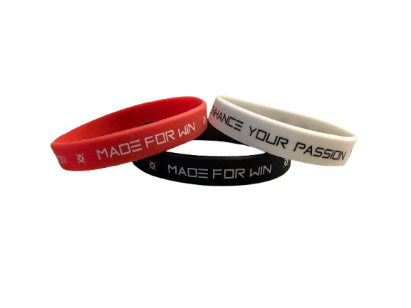 Pulseira de silicone Heroes preta